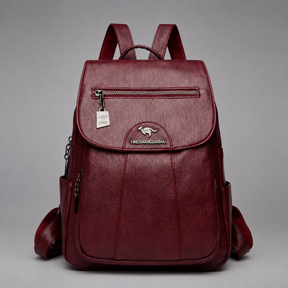 Anti Theft Leather Backpack | Witten
