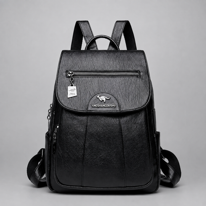 Anti Theft Leather Backpack | Witten