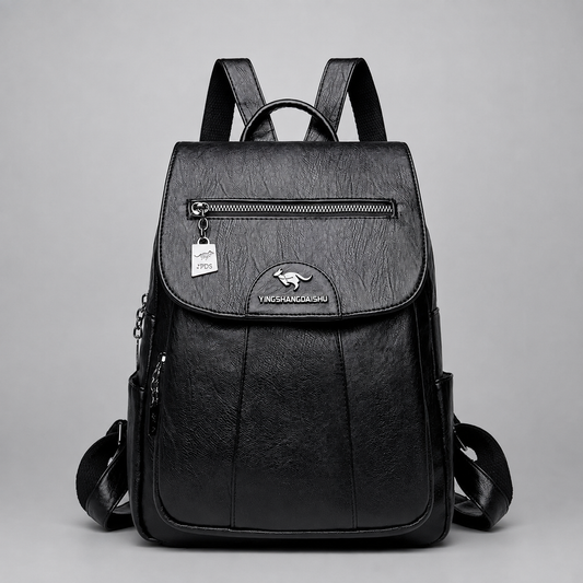 Anti Theft Leather Backpack | Witten