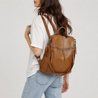 Ruched Flap Backpack, Vannes