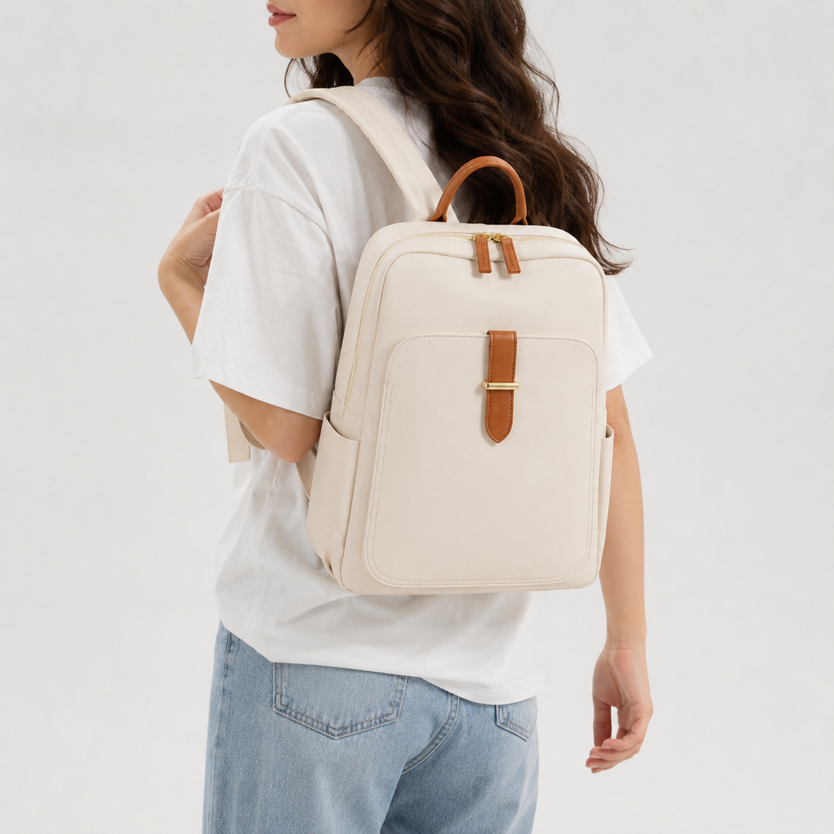 Strap Pocket Laptop Backpack | Amiens