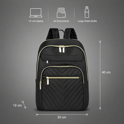 Quilted Chevron Backpack | Leuven