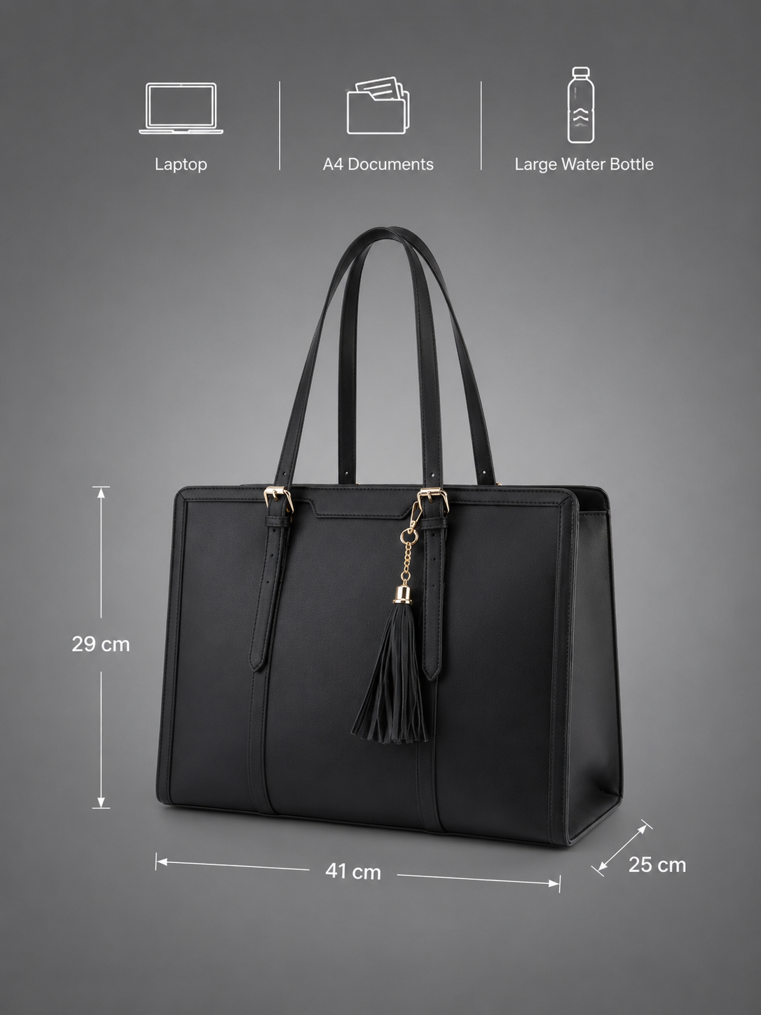 Structured laptop Tote bag | Graz