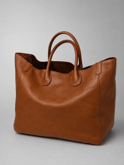 Genuine Leather Oversized Tote | Chamonix