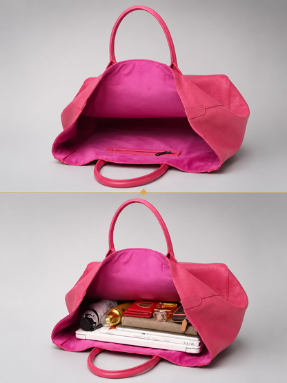Genuine Leather Oversized Tote | Chamonix