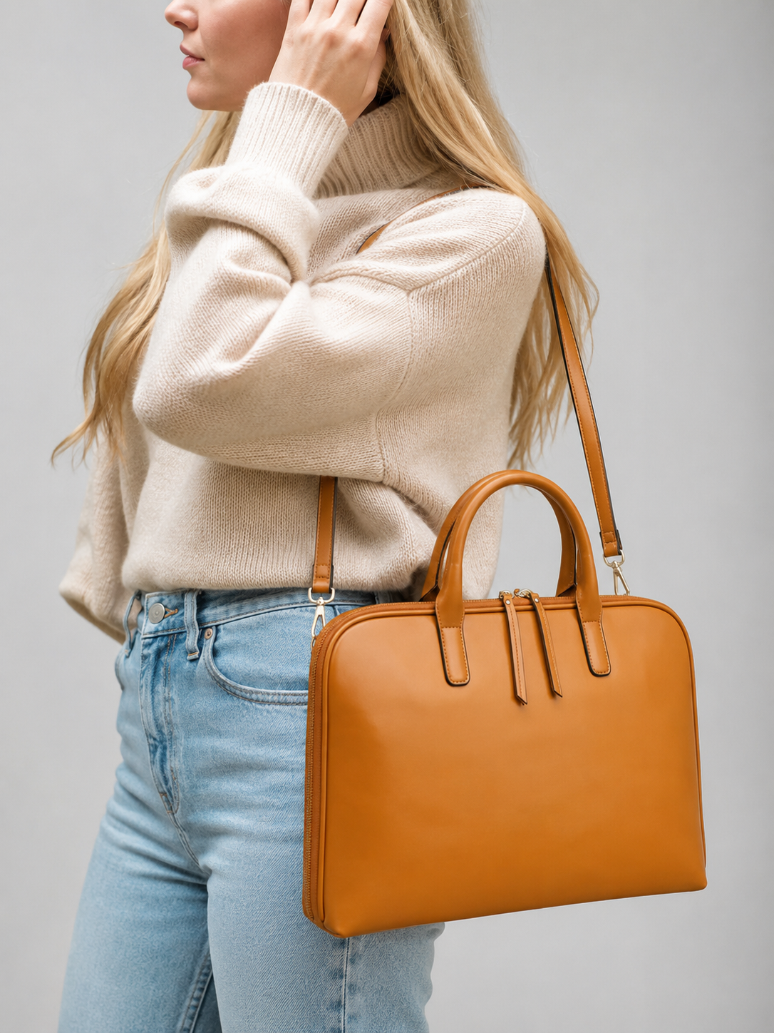 Leather Laptop Briefcase |  Frankfurt