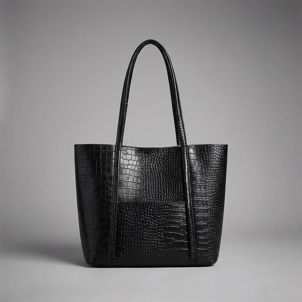 Croc-Embossed Tote & pouch| Ostend