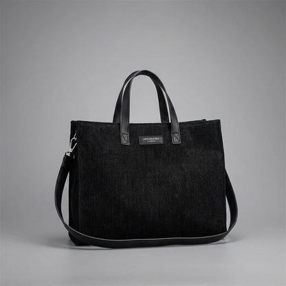 Corduroy Structured Tote Bag | Metz