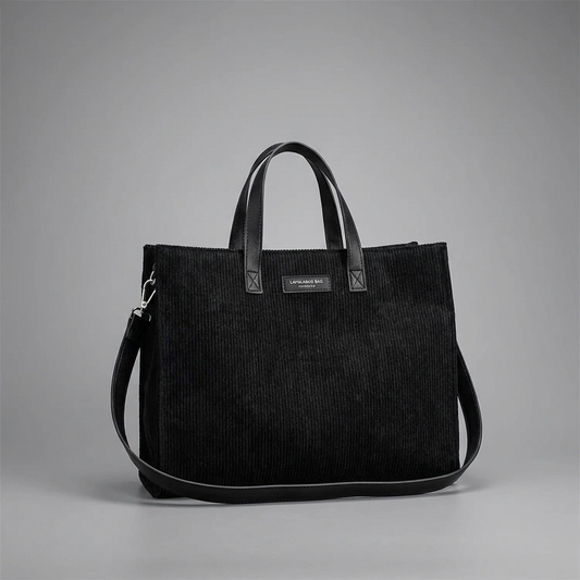 Corduroy Structured Tote Bag | Metz