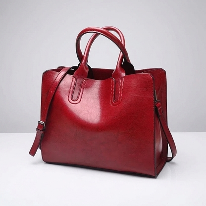 Structured Leather Tote Bag | Lyon