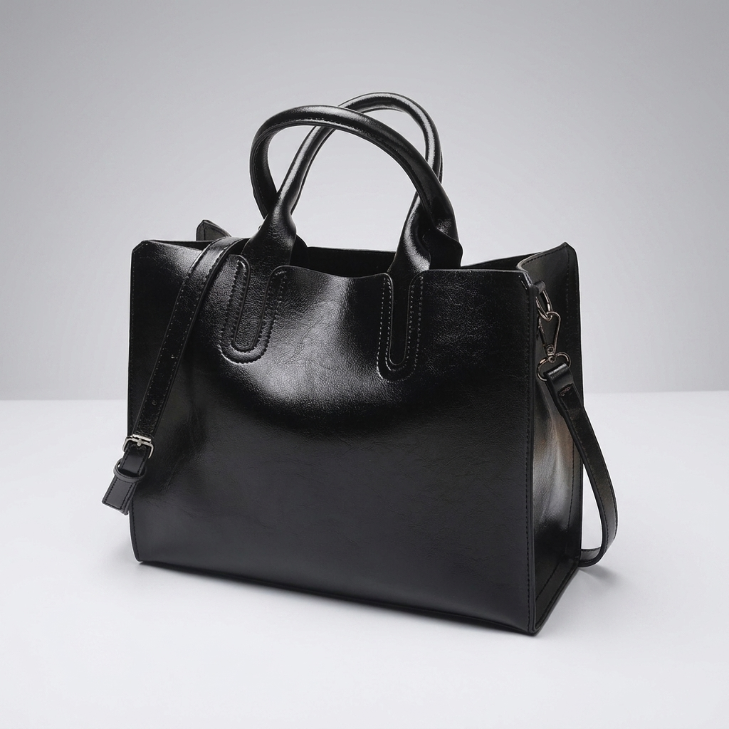 Structured Leather Tote Bag | Lyon