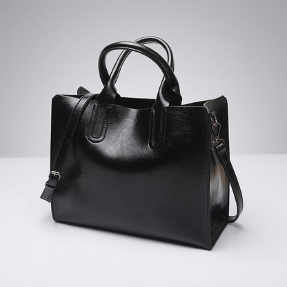 Structured Leather Tote Bag | Lyon