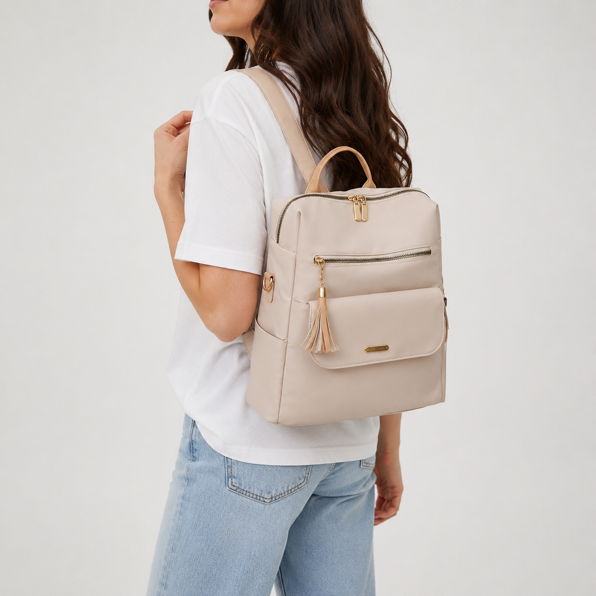 Tassel Trim Backpack | Linz