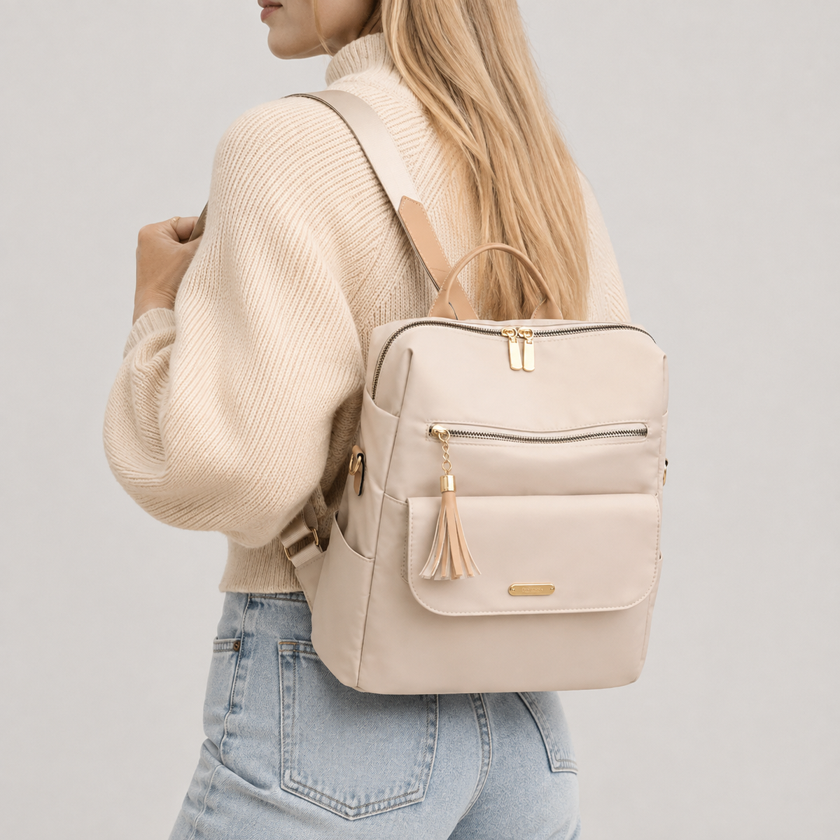 Tassel Trim Backpack | Linz