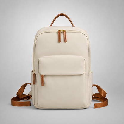 Tan Trim Laptop Backpack | Bremen