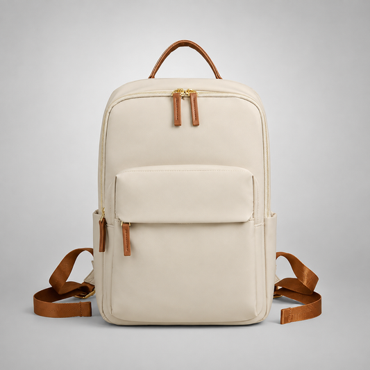 Tan Trim Laptop Backpack | Bremen