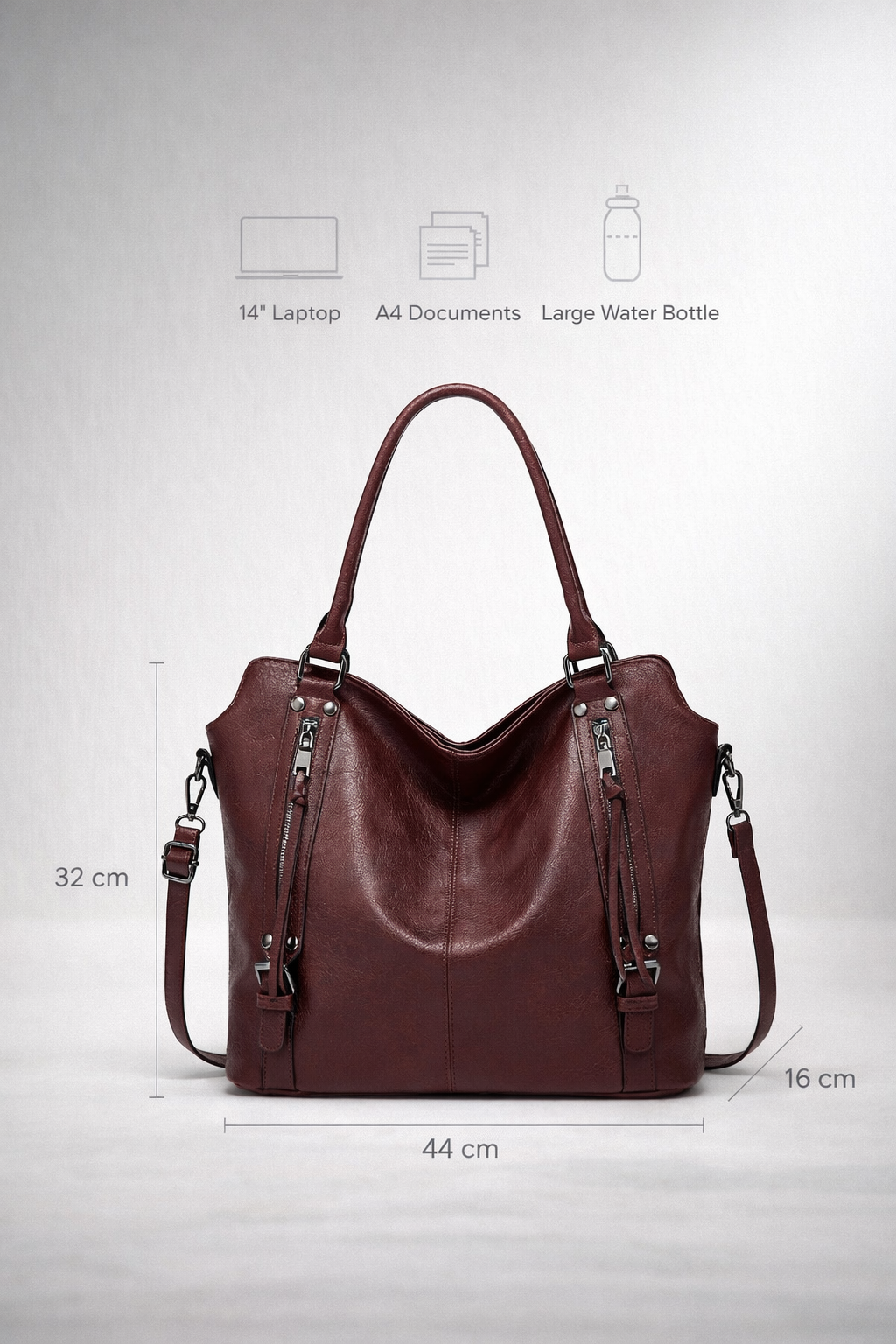 large tote bag for school with zipper