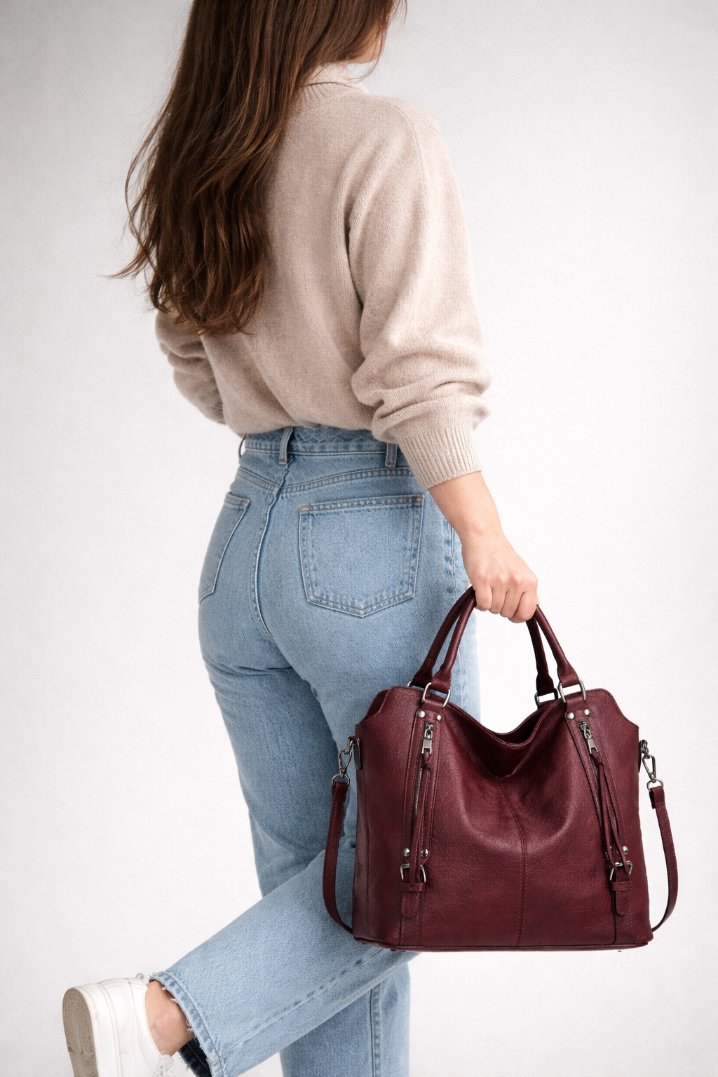 large tote bag for school with zipper