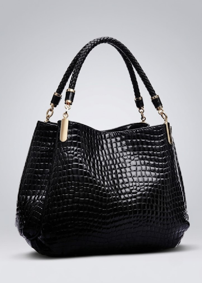Croc-Embossed Hobo Bag | Geneva