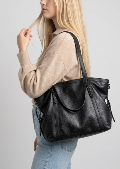 Oversized Soft Leather Tote |  Berlin