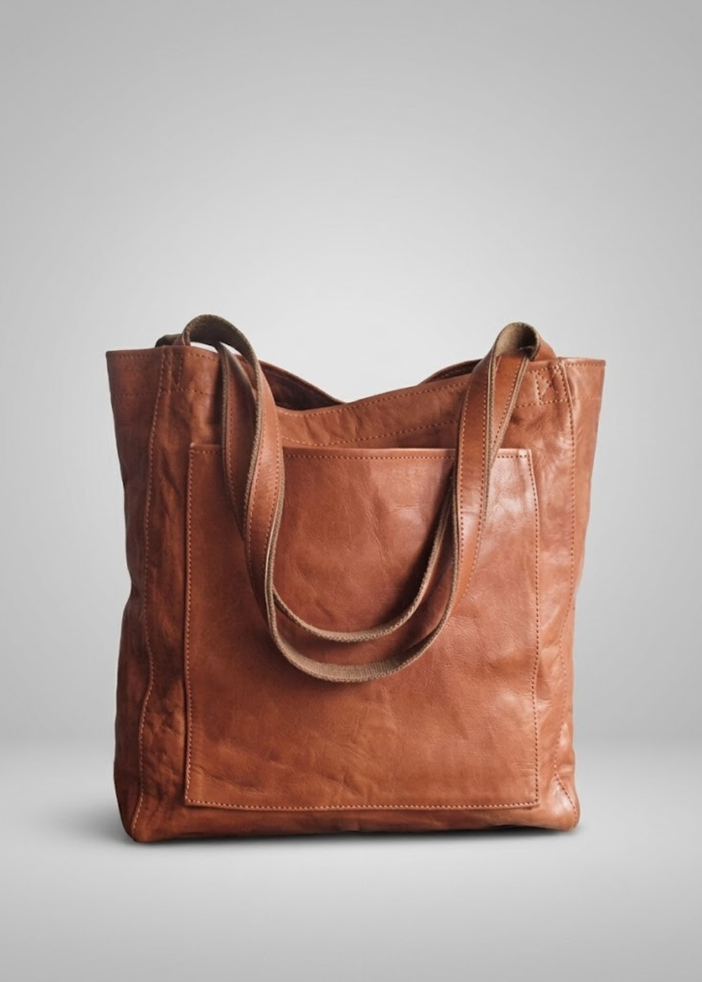 Oil Wax Leather Totebag |  Antwerp