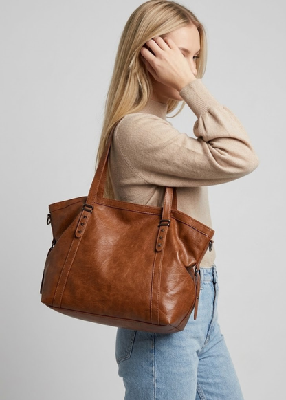 Oversized Soft Leather Tote |  Berlin