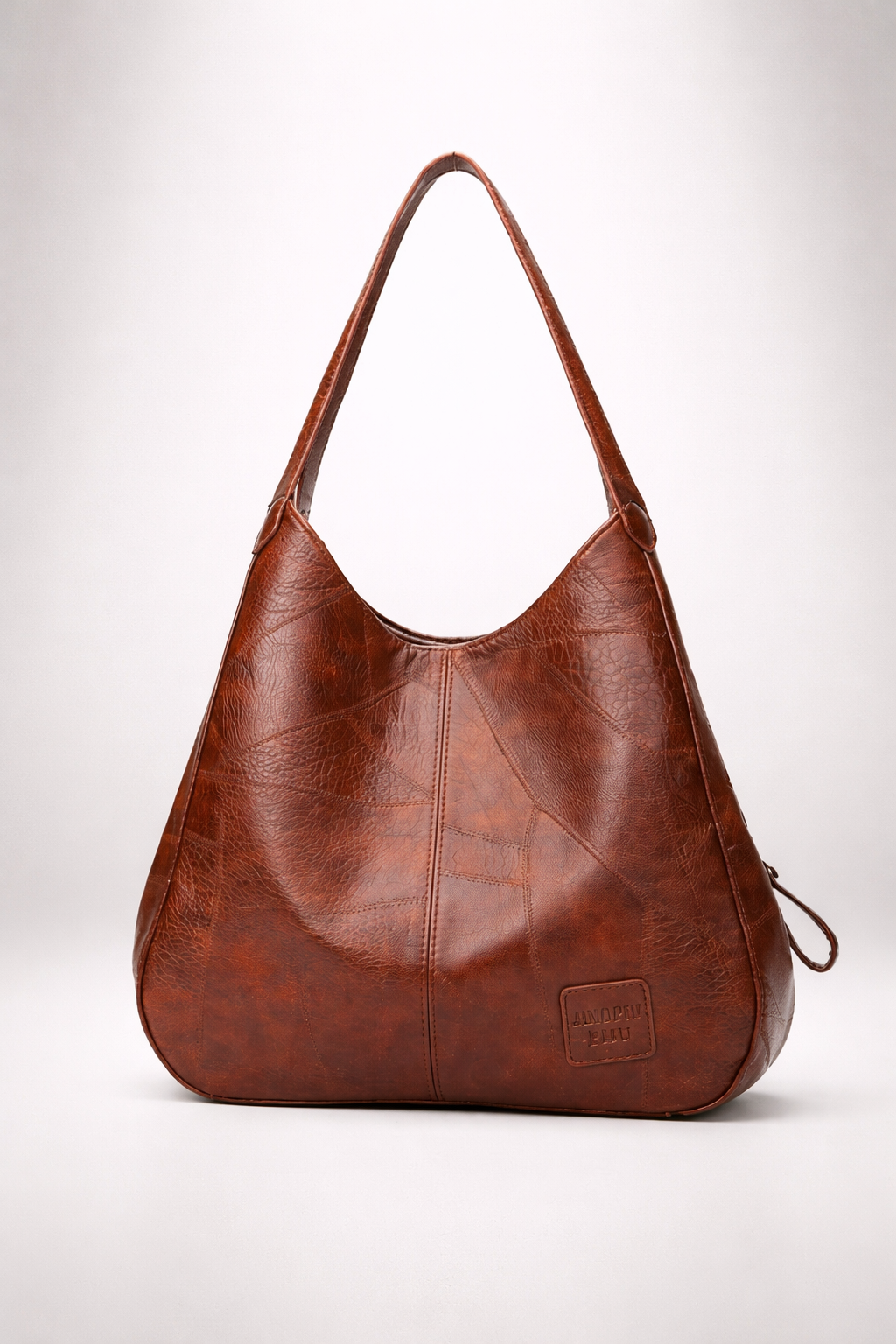 Vegan leather tote bag for work