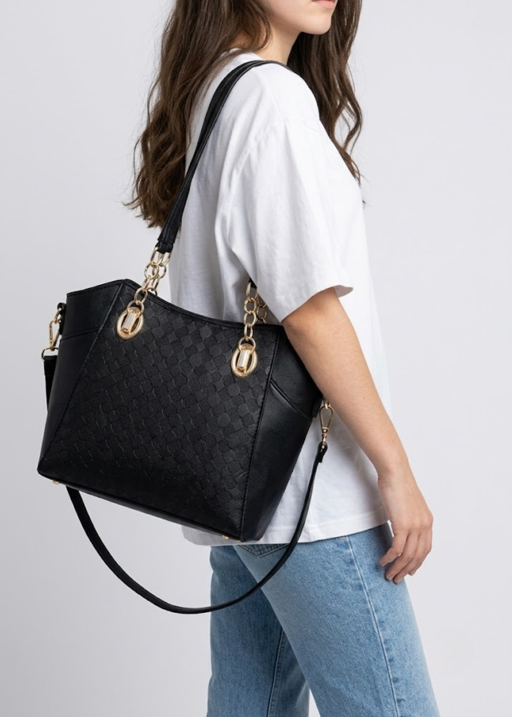 Embossed Tote & Pouch Set | Cologne
