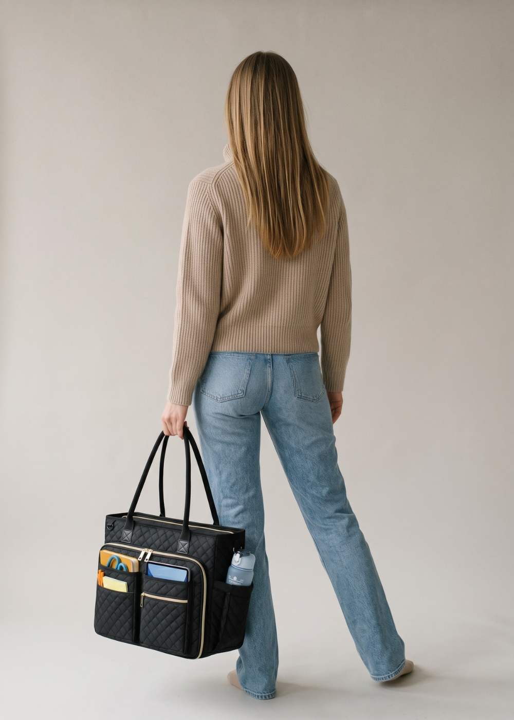 Tote Bag for University  Laptop & Insulated Pockets | Rhodes