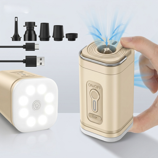 Portbale Electric Air Pump – Compact & Rechargeable + Luggage Scale