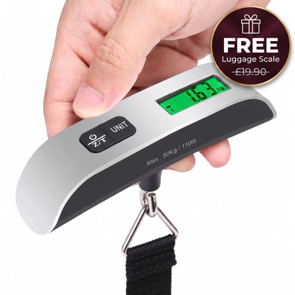Portbale Electric Air Pump – Compact & Rechargeable + Luggage Scale