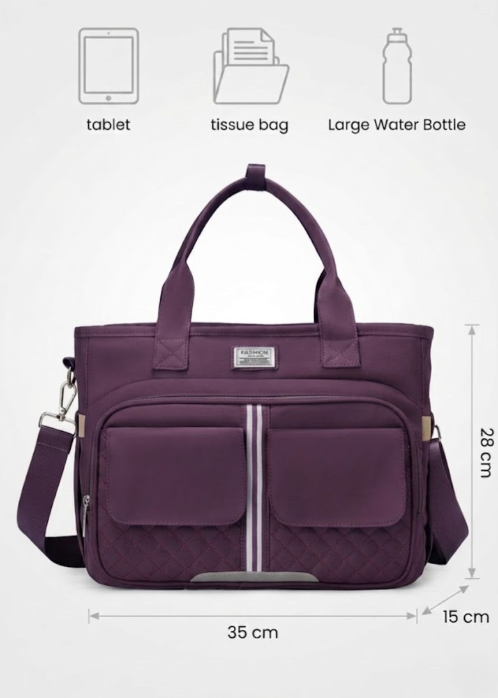 Purple Ladies Lunch Tote Bag | The Notting