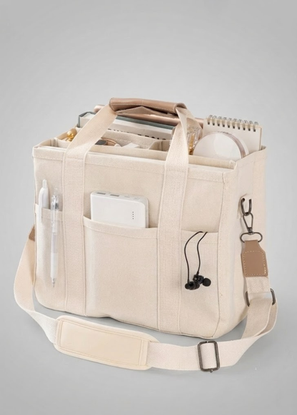 Multi-Pocket Canvas Tote Bag | Copenhagen