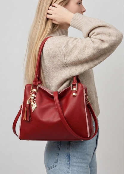 Soft Leather Shoulder Bag |  Nice
