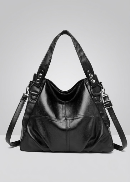 Ruched Leather Hobo Bag | Tallinn