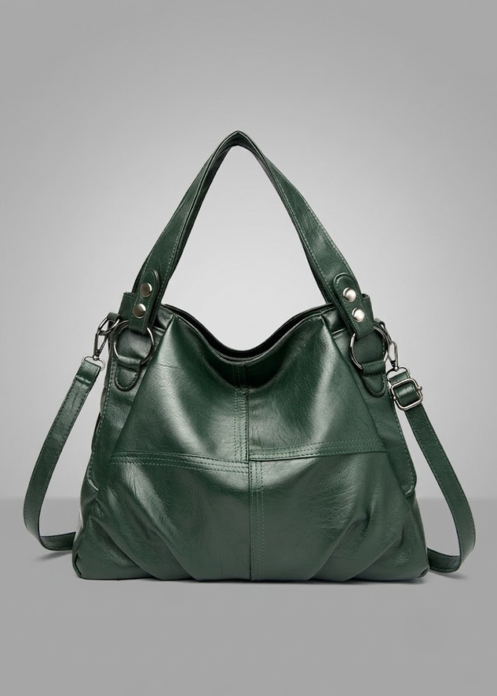 Ruched Leather Hobo Bag | Tallinn