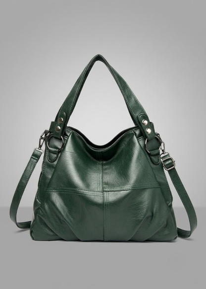 Ruched Leather Hobo Bag | Tallinn