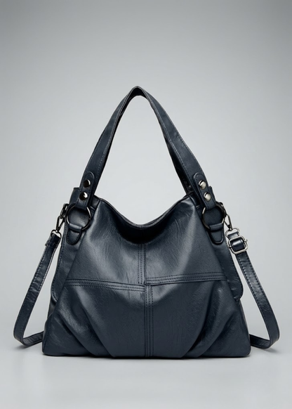 Ruched Leather Hobo Bag | Tallinn