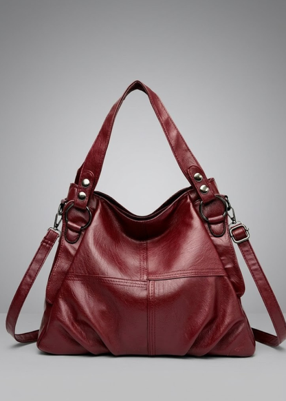 Ruched Leather Hobo Bag | Tallinn
