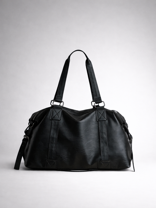 university bag with wide shoulder straps