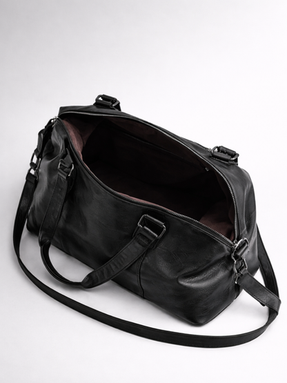 university bag with wide shoulder straps