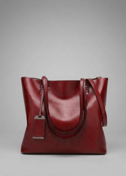 Vintage Leather Work Tote, Munich