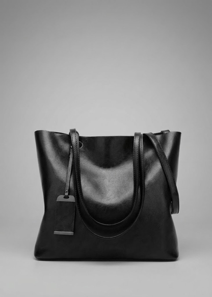 Vintage Leather Work Tote, Munich