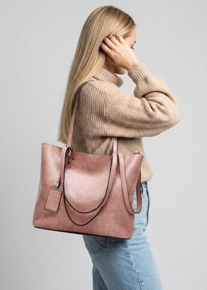 Vintage Leather Work Tote, Munich